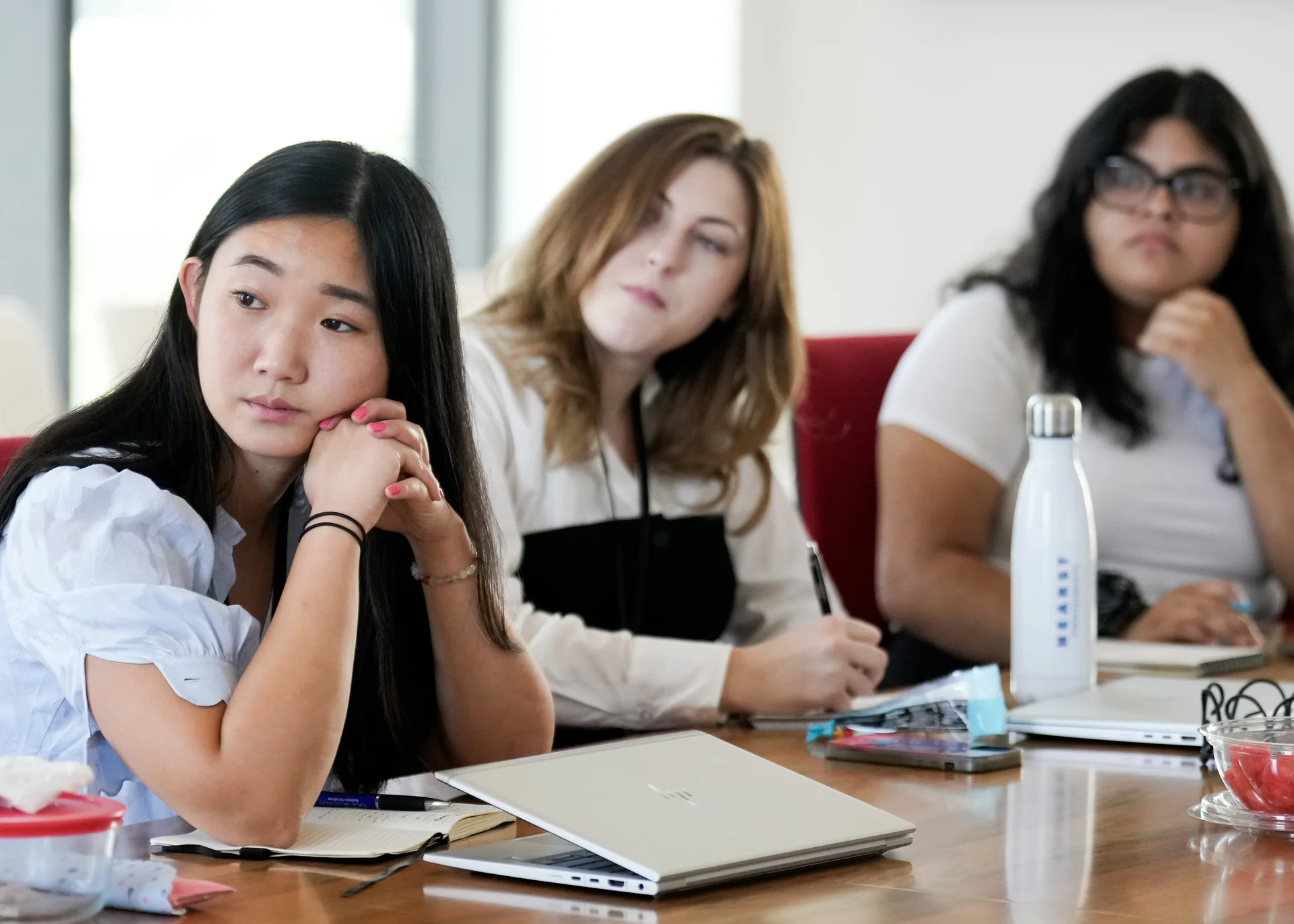 Claire Hao, Elizabeth Sander, & Hana Ikramuddin Hearst Fellows, 2022-2024, & Hearst Fellow, 2023-2025